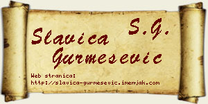 Slavica Gurmešević vizit kartica